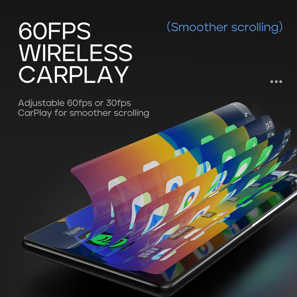 [2025 Fully Laminated Screen] CarpodGo T3 Pro Portable 60fps Wireless Carplay Android Auto,8.9 Inch 1920 * 720 IPS Touch Screen Car Stereo,Display-Only BT Mode Supports Steering Wheel Controls